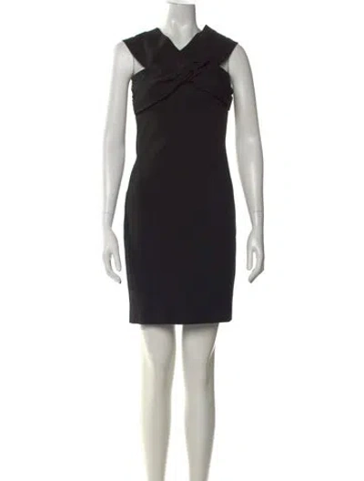 Pre-owned Pucci Asymmetrical Mini Dress W/ Tags In Black