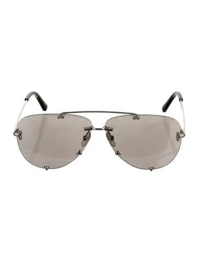 Pre-owned Pucci Aviator Mirrored Sunglasses In Black