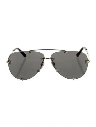 Pre-owned Pucci Aviator Tinted Sunglasses In Black