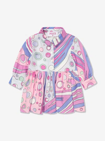 Pucci Baby Girls Fontane Print Dress In Pink