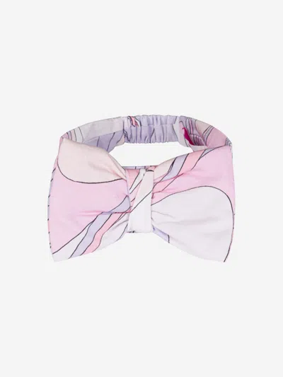 Pucci Kids'  Baby Girls Iride Bow Headband In Pink