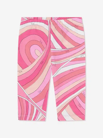 PUCCI PUCCI BABY GIRLS IRIDE PRINT LEGGINGS