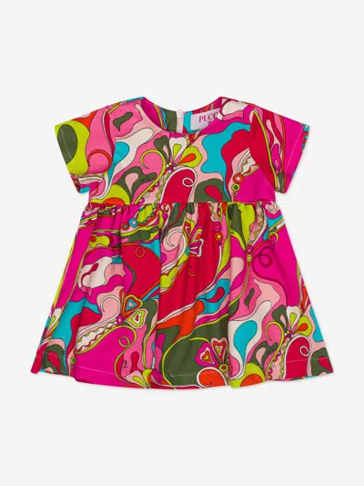 Pucci Baby Girls Orchidee Print Dress In Multi