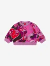 Pucci Baby Girls Orchidee Print Sweatshirt In Pink