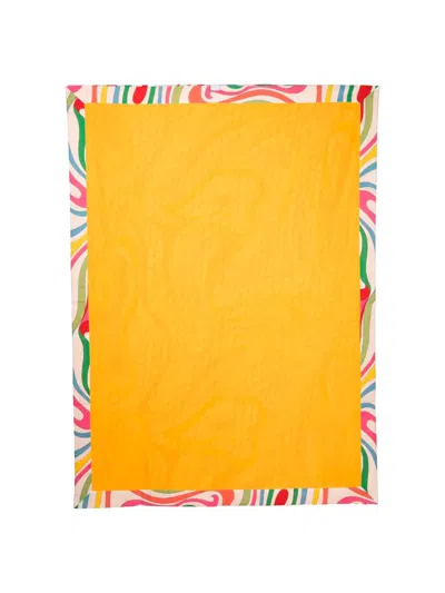 Pucci Baby Towel Décor In Yellow & Orange