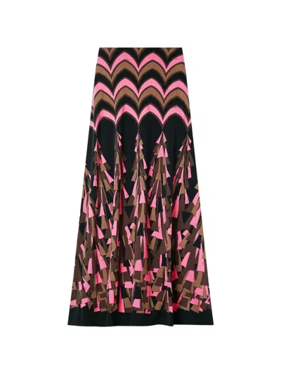 Pucci Baiadera Print Jersey Skirt In Multi