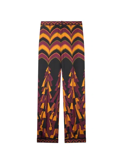 Pucci Baiadera Print Silk Pants In Multi