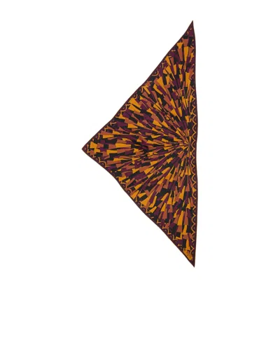 Pucci Baiadera Print Silk Triangle Scarf In Multi
