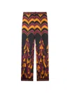 Pucci Baiadera Print Silk Pants In Multi