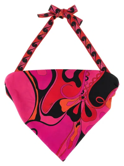 Pucci Bandana Mix Of Prints Hair Accessories Fuchsia In Black