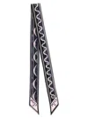 Pucci Patterned Silk Bandeau With Logo-print In Black