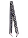 Pucci Patterned Silk Bandeau With Logo-print In Black