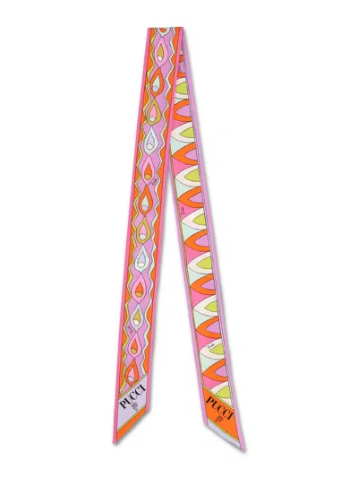 Pucci Bandeau In Twill Di Seta In Multi
