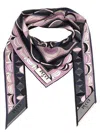 Pucci Triangle Scarf Lightweight Soft Texture In Black