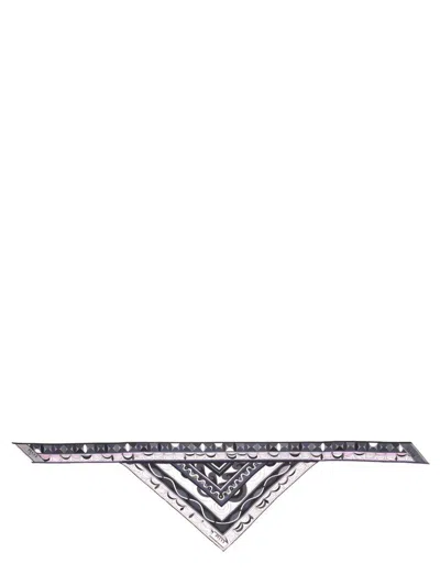 PUCCI PUCCI "BANDEAU" TRIANGLE SCARF IN PRINT MIX