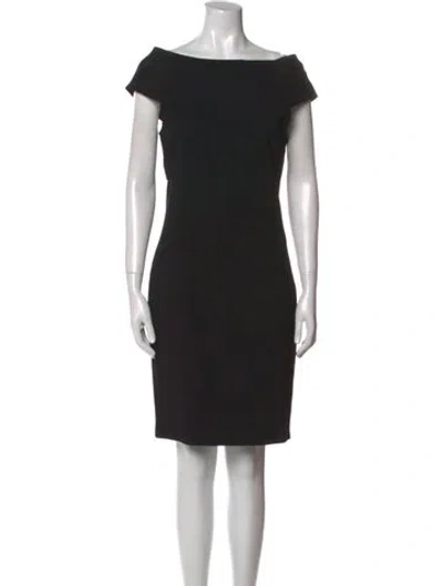 Pre-owned Pucci Bateau Neckline Mini Dress In Black