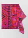 Pucci Beach Pareo Cotton Geometric Pattern Rectangular In Pink
