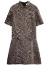 Pucci Bead-embellished Minidress In Silver