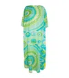 PUCCI BERSAGLIO PRINT KAFTAN MAXI DRESS