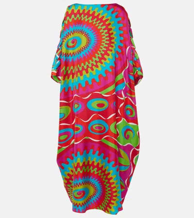 Pucci Bersaglio Silk Kaftan In Multicoloured