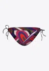 Pucci Abstract-print Tie-side Bikini Bottoms In Multi