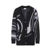 Pucci Embroidered Mohair Blend Oversize Cardigan In Multi