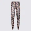 Pucci Sheer Abstract Patterned Hosiery With Elastic Waistband In Black