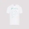 PUCCI BLACK COTTON LOGO T-SHIRT