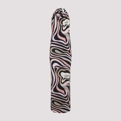Pucci Black Marble Mykonos Viscose Long Dress