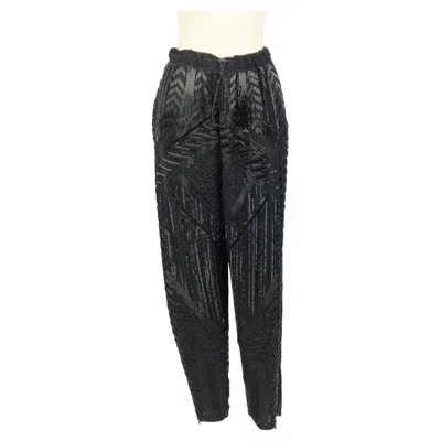 Pre-owned Pucci Black Sequined Trousers