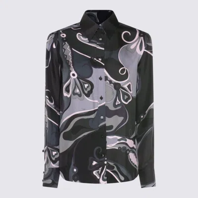 PUCCI BLACK SILK SHIRT
