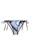 PUCCI BLACK VIVARA PRINT BIKINI BOTTOMS