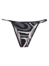 Pucci Abstract-print Bikini Bottom In Black