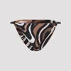 Pucci Abstract Patterned High-waisted Bikini Bottom In Multi
