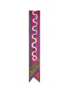 Pucci Boucle And Astro Print Silk Twill Scarf In Multi