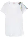 Pucci Bow-detail Cotton T-shirt In White