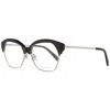 Pucci Emilio  Brown Metal Glasses Women's (frames) In Black