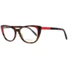 Pucci Emilio  Brown Plastic Glasses Women's (frames) In Multi