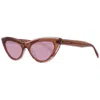 Pucci Brown Women Sunglasses In Metallic