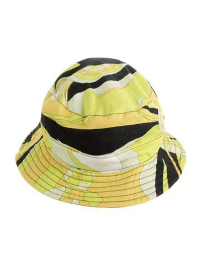 Pre-owned Pucci Bucket Hat In Green