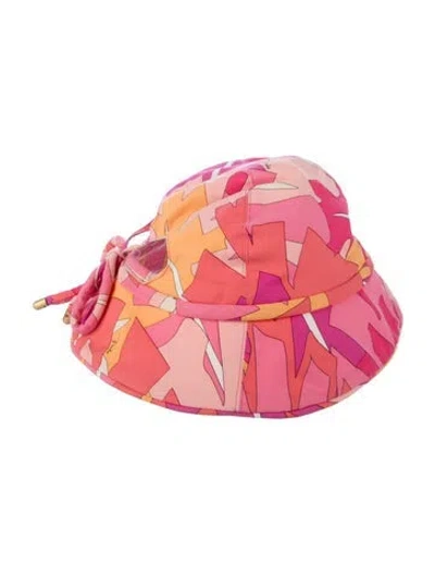Pre-owned Pucci Bucket Hat In Pink