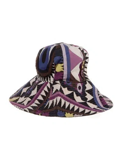 Pre-owned Pucci Bucket Hat In Purple