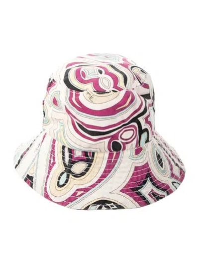 Pre-owned Pucci Bucket Hat In White