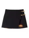 Pucci Buckle-detailed Mini Skirt In Black