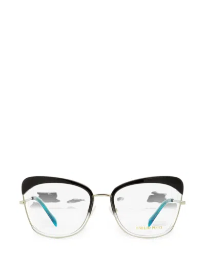 Pucci Butterfly-frame Glasses In 银色