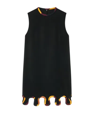 Pucci Cady Dress With Printed Details In Black
