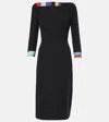 Pucci Black Dress With Back Detail And Trim In Schwarz