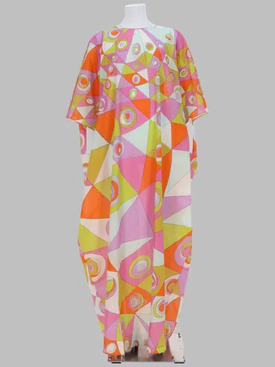 Pucci Caftano In Cotone In Multi