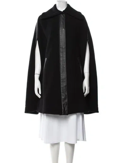 Pre-owned Pucci Calfskin Cape In Black