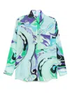Pucci Orchid Print Shirt Long Sleeves